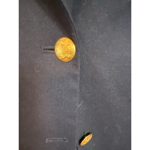 J.Crew blue keating blazer, gold buttons navy blue, - Picture 3 of 6